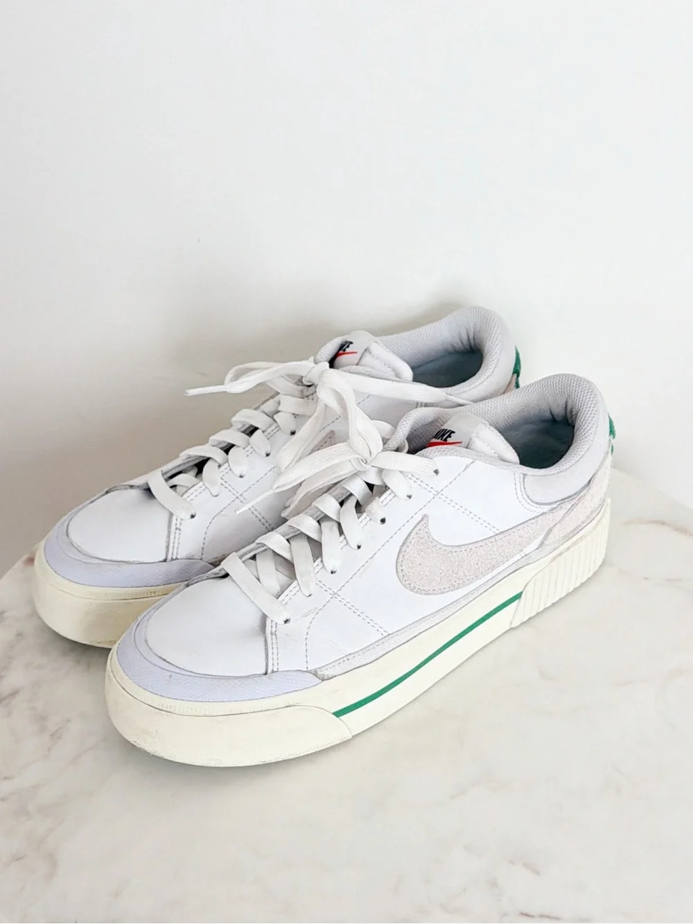 Nike Women’s Court Legacy Lift White Stadium Green Size 10